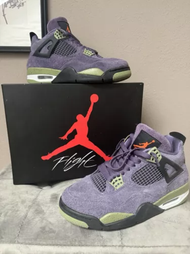 Air Jordan 4 Retro Canyon Purple Sneakers Gr 39 Mit Karton 