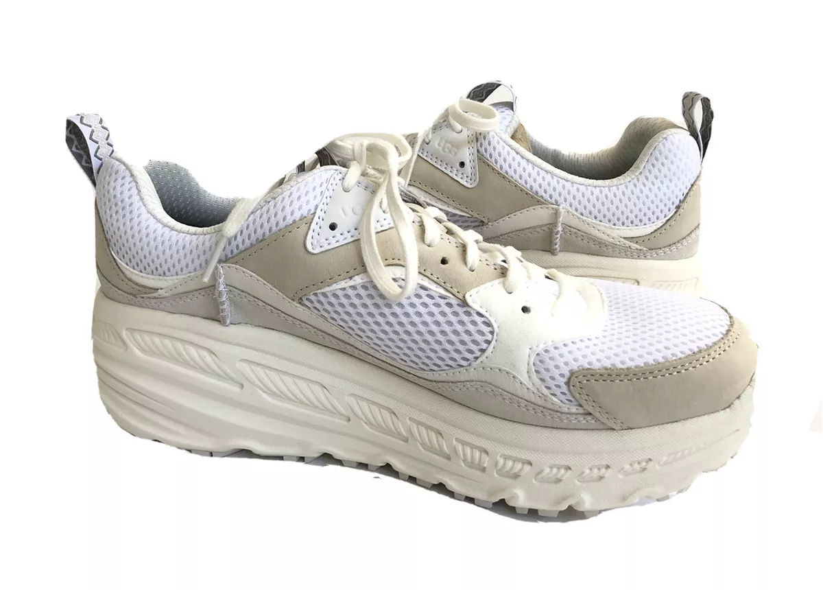 UGG MEN CA805 X LACE LOW MESH WHITE WATERPROOF SHOE US 9.5 / EU