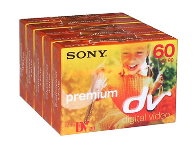 5 x Sony MiniDV Camcorder Kassette DVM60 - Digital Videocassette DVM60PR3