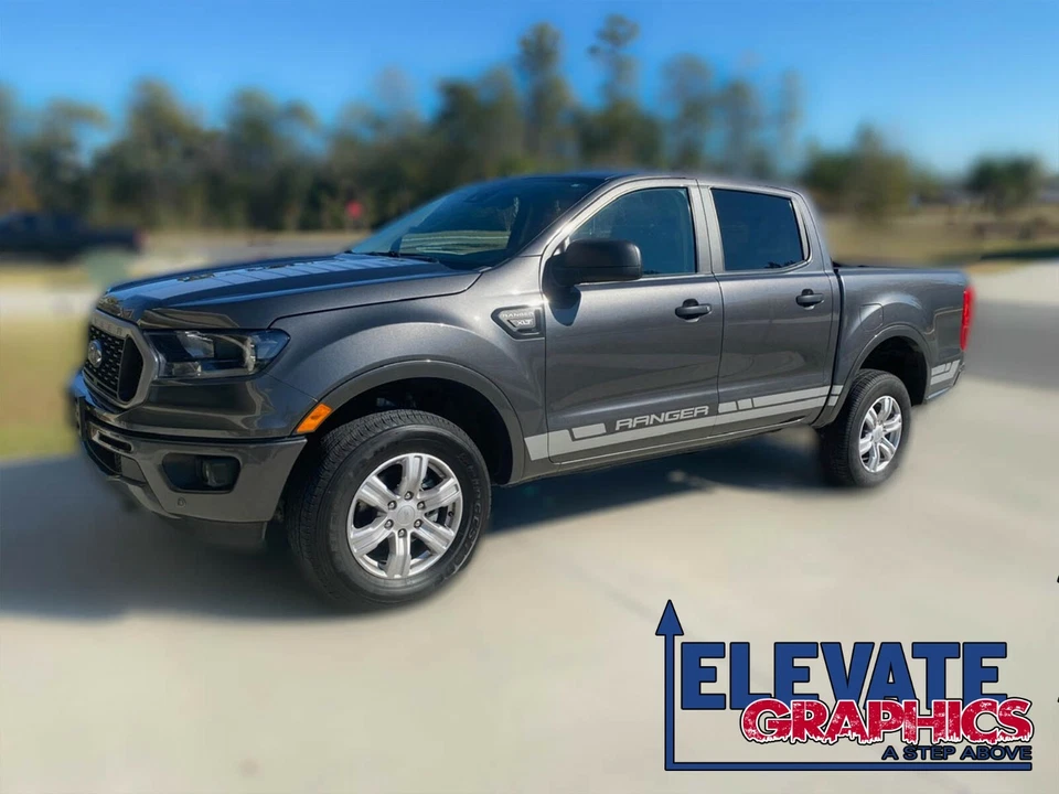 Calcomanías de vástago basculante lateral rayas de vinilo pegatina gráfica 2019-2025 para Ford Ranger Foto 4 de 4