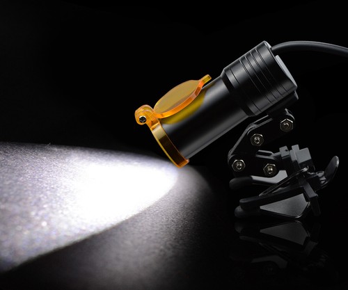 5W-LED-Dental-Headlight-with-Optical-Filter-Metal-Clip-Black-for-Dental-Loupes