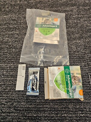 #ad QTY 2 Advantage II Small Cat Flea Treatment amp; Prevention Cats 5 9 lb $17.99