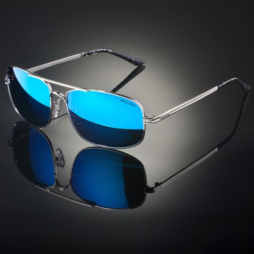 Gafas de sol polarizadas Xagger para aviador con barra de cejas para hombre estilo militar metal nuevas - Imagen 10 de 10