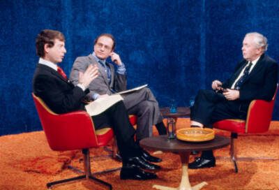 Ted Koppel George Watson interviewing British Prime Minister- 1975 Old Photo