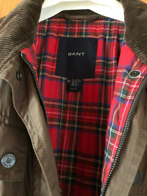 Outdoor Jacke Parka GANT XS Hüftlang Druckknöpfe Reißverschluß Innenfutter 