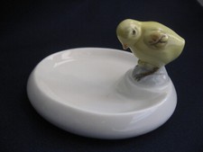 Bomboniera Capodimonte Porcellana Pulcino Posacenere Segnaposto Soprammobile