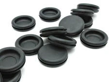 1" Auto Body Panel Rubber Hole Plugs Solid Grommet  Fits  1/16" Thick Materials