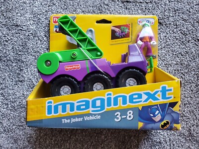 New 2007 Imaginext The Joker Vehicle DC Friends Fisher Price Toys r Us Exclusive