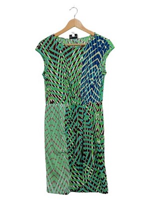 DONNA MORGAN Damen Freizeitkleid Gr. L Mehrfarbig Modern