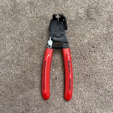 Snap On USA RED Soft Grip 7" Inline Wire Stripper / Cutter PWCHHD7