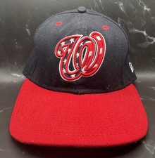 New Era 59Fifty Men Washington Nationals Alternate Flag Fitted Hat Size 7 3/8