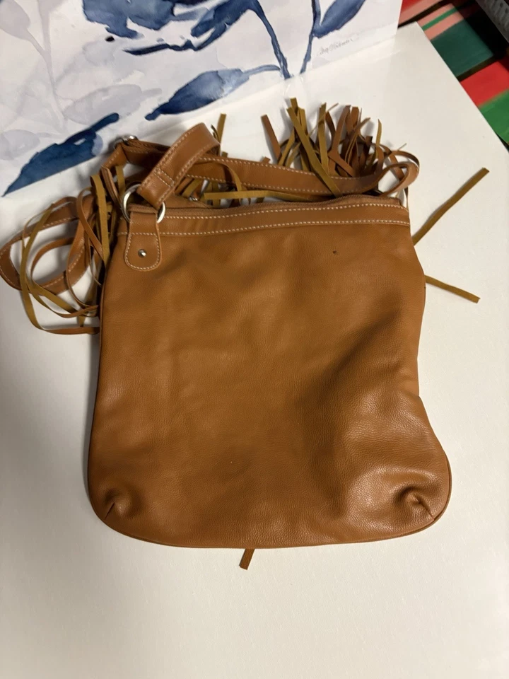 Bolso Bandolera Union Bay Western Flecos Cartera Boho Hippie Cuero Sintético Usado en Excelente Condición Y2K  Foto 3 de 4