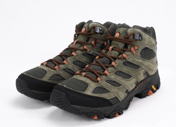 Merrell Moab 3 Mid Gore-TEX Men Outdoors Shoes Olive/Orange