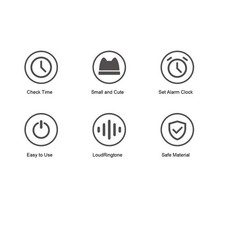 A-Lucky Cat Clock Accurate Plastic Cute Cartoon Good Lucky Cat Alarm Clock For