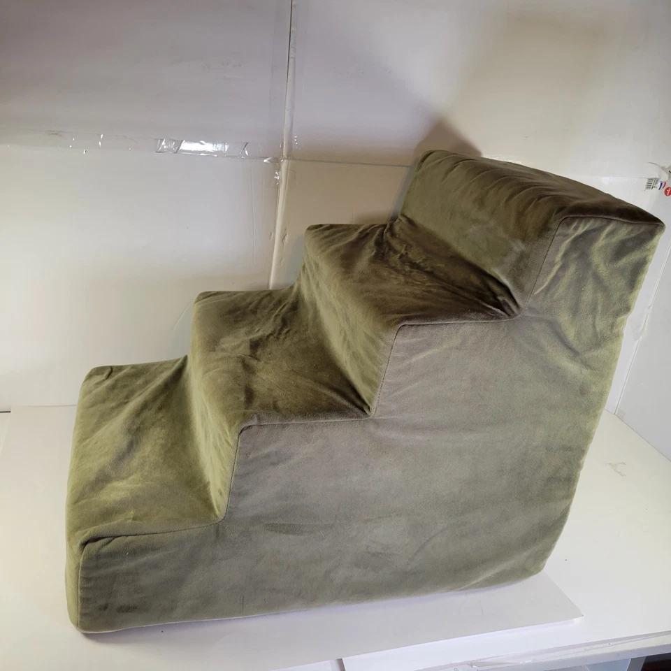 Majestic Pet Gamuza 3 Escaleras Mascotas Verde 18" Alto Suave Foto 2 de 4