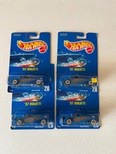 Hot Wheels '37 Bugatti Collector No. 28 Lot of 4 E70