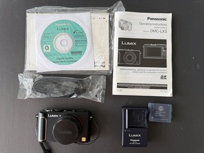 Panasonic LUMIX DMC-LX3 10.1MP Digital Camera - Black for sale