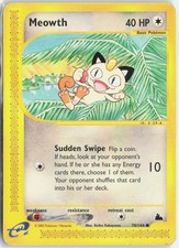 Meowth 78/144 Common Skyridge Pokemon Lightly Played on eBay