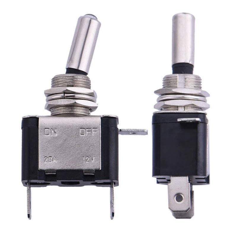 10 Pcs 12V 20A Vehicle Off-Road Rocker Toggle Switch ON OFF With Blue LED Light - Image 4 of 4