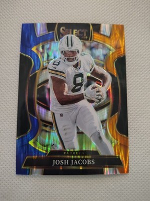 2025 Panini Select Blue & Orange Shock Prizm Josh Jacobs #66 (1/35)