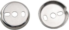 2PCS Stainless Steel Round Buckle Wall Mount Bracket 40mm Towel Bar Base Gasket