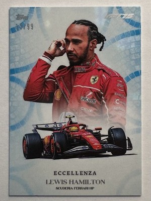 Lewis Hamilton Topps F1 Eccellenza 2025 Centurione Blue /99 Scuderia Ferrari HP