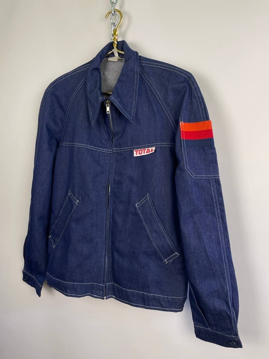 トップス (vintage)90s mark's work wear house vest Total energies Oil Company vintage 90s denim work Uniform