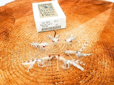 6x FULLING MILL ABSOLUTE FLEA FLIES (SIZE 4)