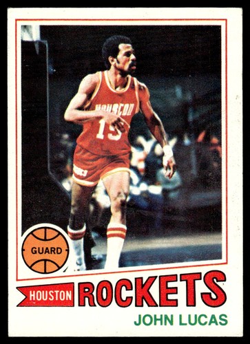 1977-78 Topps White Back Card Basketball John Lucas RC Rockets #58 EX ...