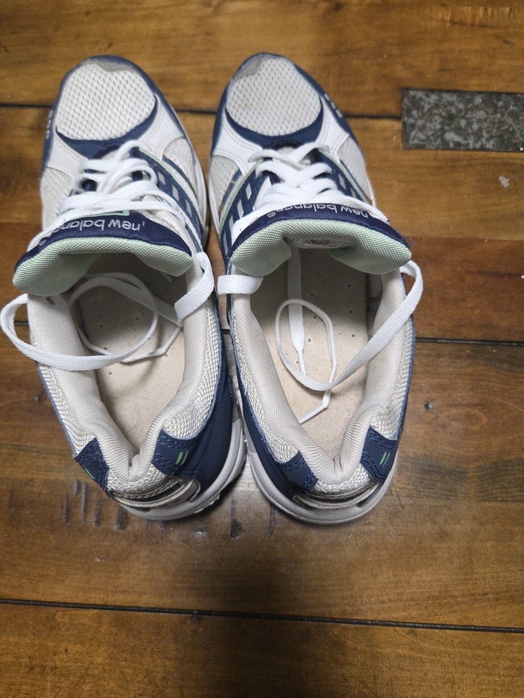 New Balance 856 Women Size 11 White Blue Leather Rollbar Running Sneaker WX856 image 7