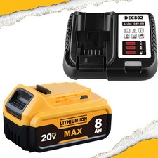 For 20V 20 Volt XR 8.0AH Lithium 5.0Ah Battery DCB205-2 DCB208 DCB200-2