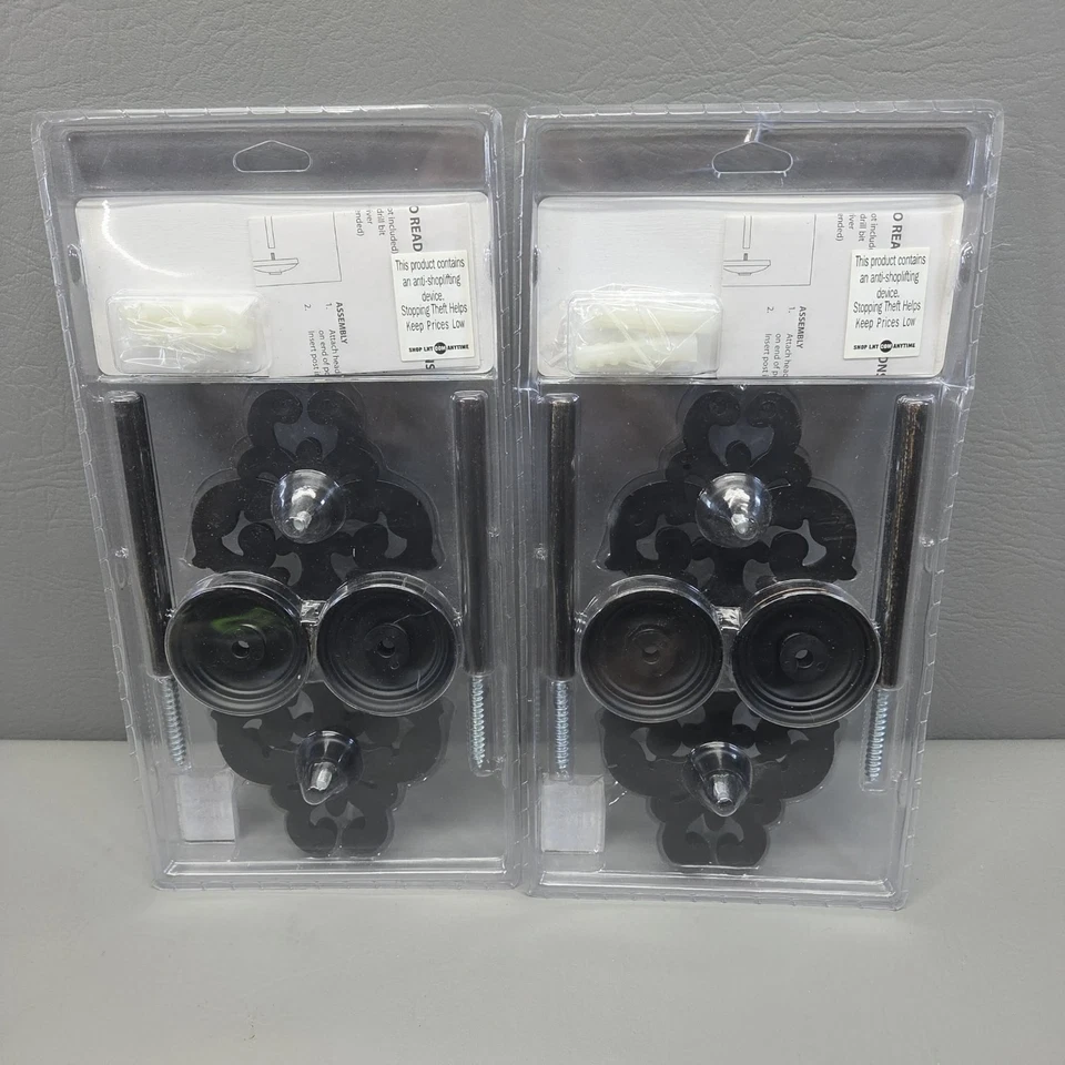 Decoración de bufanda para cortinas - 2 juegos de postes de retención - Ventana de lujo Versalles  Foto 2 de 4