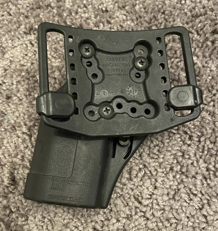 Blackhawk CQC Sportster Holster — Paddle/Belt Glock 19 Fit, Right Hand, Used - Image 3 of 3