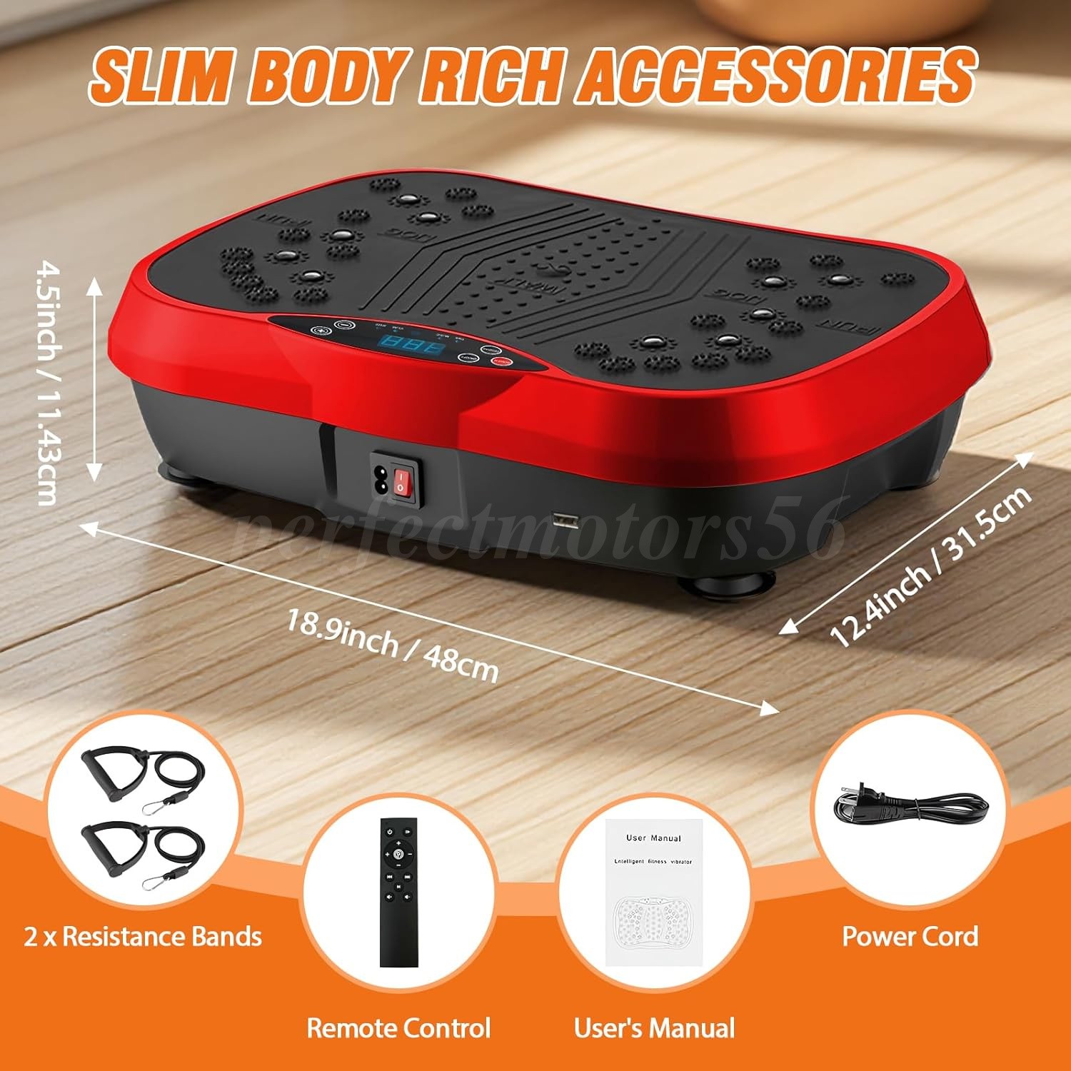 Vibration Platform Plate Whole Body Exercise Fitness Fat Burner Massager Machine