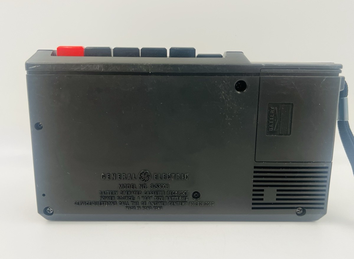 Vintage General Electric Compact Cassette Player Recorder 3-5300B