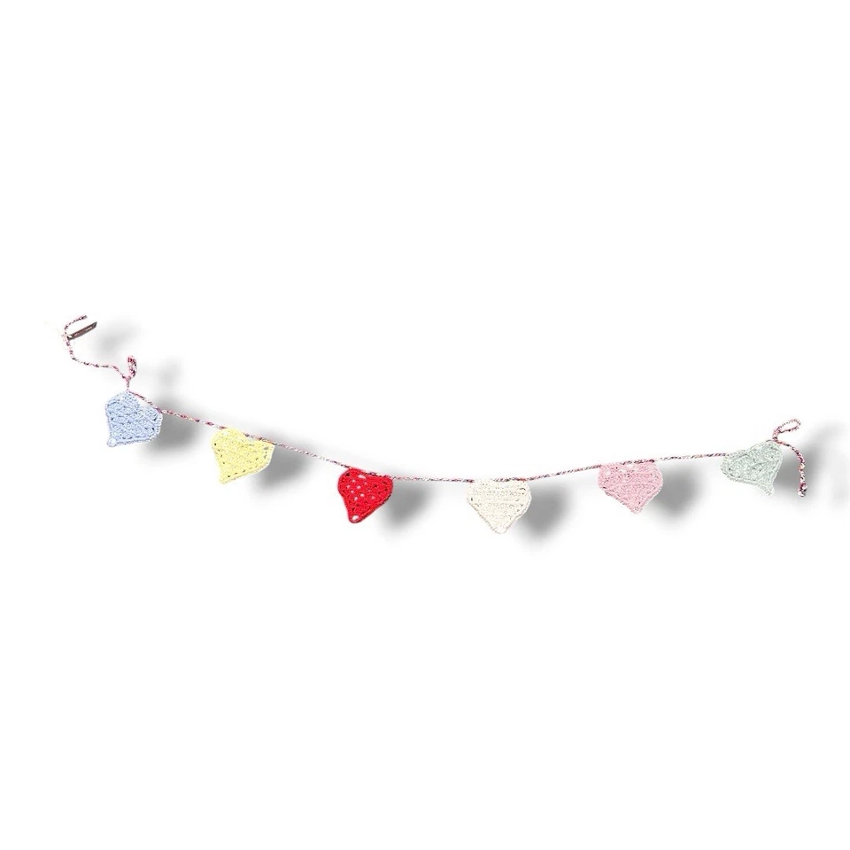 Сердце вязаный баннер новый с Ярлыками детской игровой комнаты декор праздник акценты ручной работы - Изображение 3 из 4