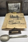 Authentic Alice Dean Steamboat Wood 1863 Civil War Indiana Souvenir Mauckport