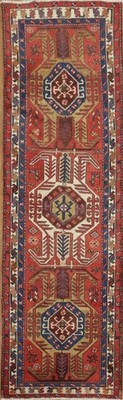 Vintage Geometric 10 ft Runner Rug 3x10 Wool Hand-knotted Tribal Hallway Carpet