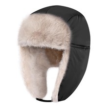 Winter Trapper Hat for Boys Girls  Ushanka Trapper Earflap Cap Waterproof
