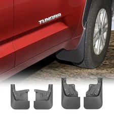 4 Pack Truck Mud Flaps for Toyota Tundra 2022–26 with Front & Rear Splash Guards