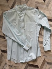 Brooks Brothers Light Green Dress Shirt with Button-Down Collar 16x35 Slim Fit
