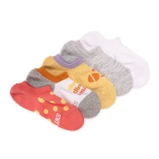 MUK LUKS Women's 6-Pair Pickleball No Show Socks