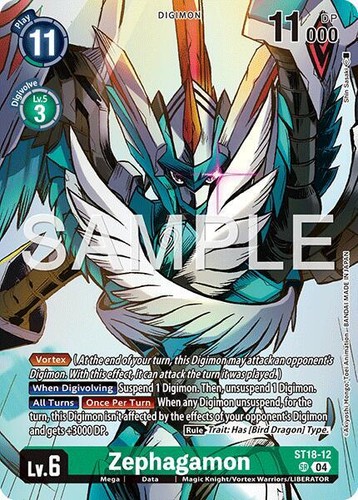 Digimon Card Game Zephagamon  Liberator Debuggers Premium Alt Art