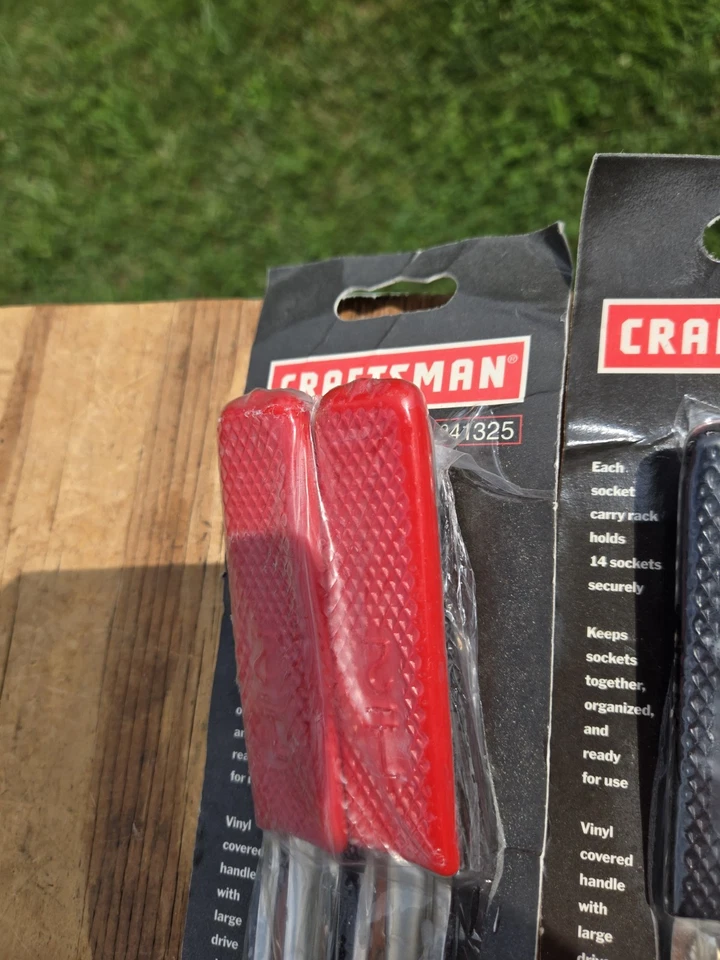 Lote de 6 rieles de colección Craftsman EE. UU. 1/4" 3/8” 1/2" paquetes nuevos Foto 4 de 4