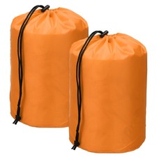 Drawstring Bag, Storage Bags, 5x10"  2Pcs  Orange