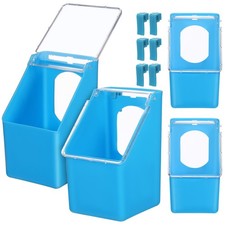  4Pcs Multi-Function Quail Feeder Plastic Reusable Pigeon Feeder Birds Food