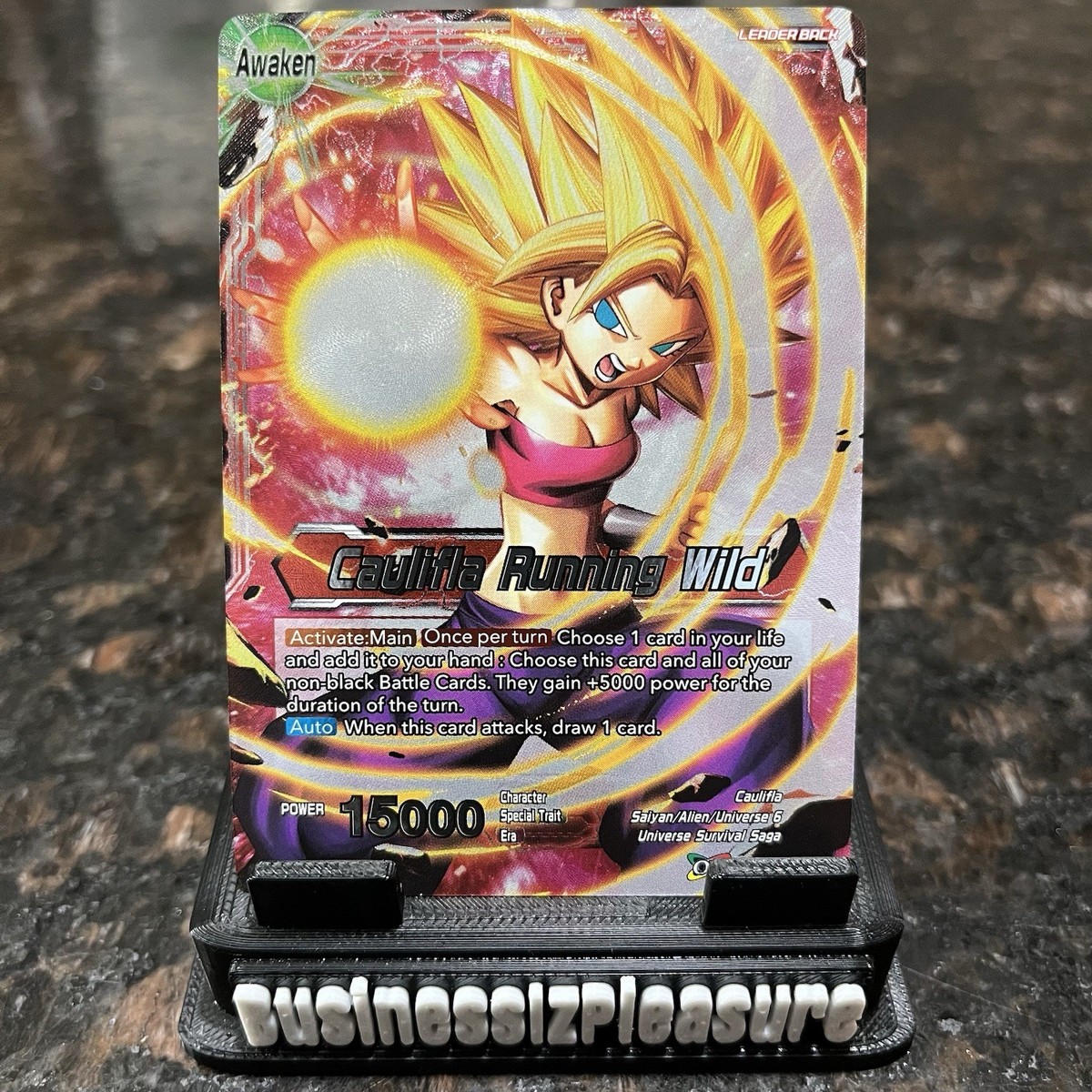 Caulifla Running Wild P-043 Promo Leader Foil Dragon Ball Super Card Game | NM Caulifla Running Wild P-043 Promo Leader Foil Dragon Ball Super Card Game | NM