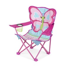 Melissa Doug Sunny Patch Cutie Pie Butterfly Folding Lawn Camp Chair