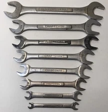 8 PC Craftsman Double Open End Wrench Set V-VV Series 1/4”-1”