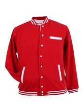 College Jacke von Kamro in Herren Übergrößen, Rot